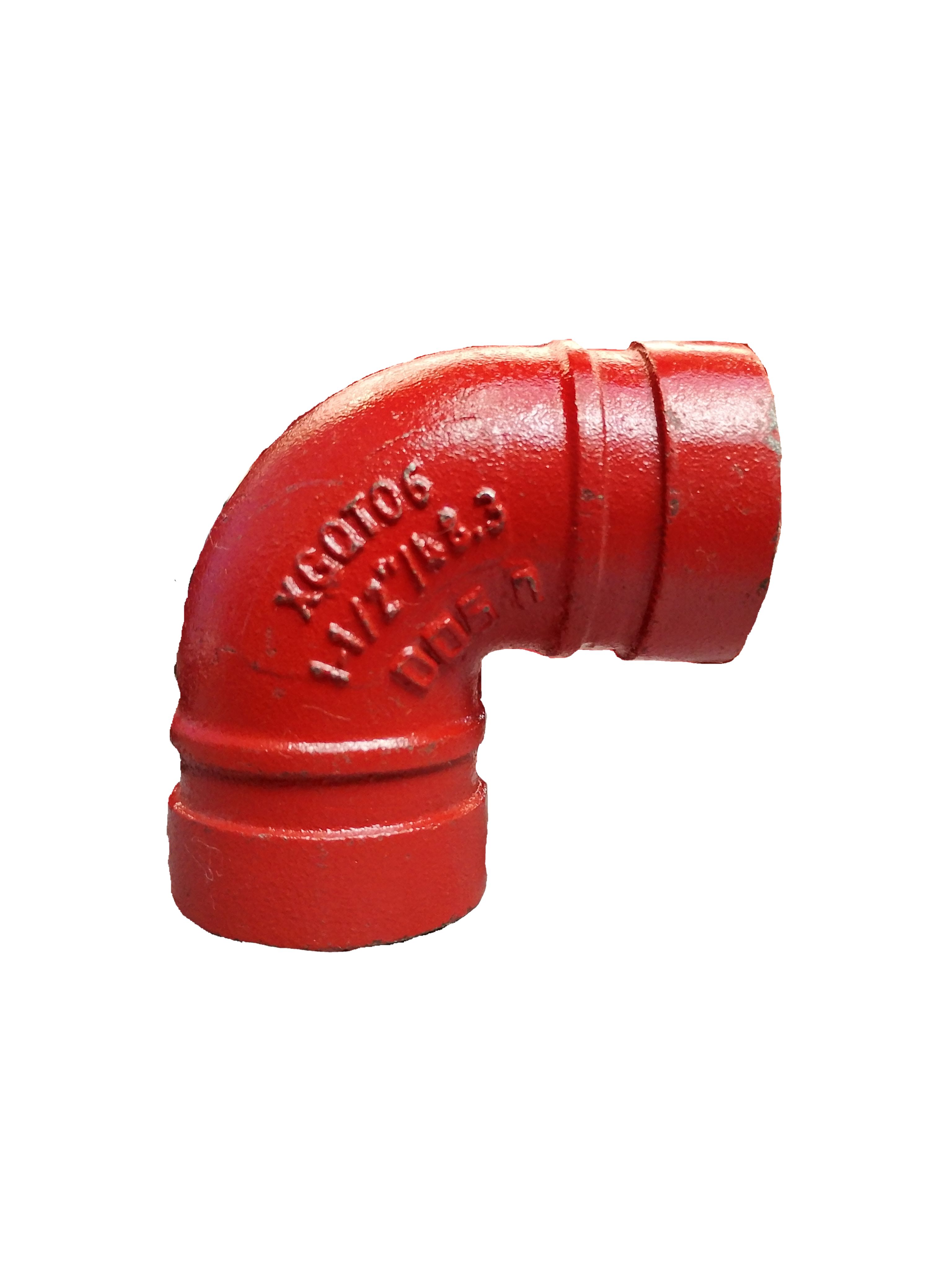 CODO RANURADO DE 1 1/2" X 90° 